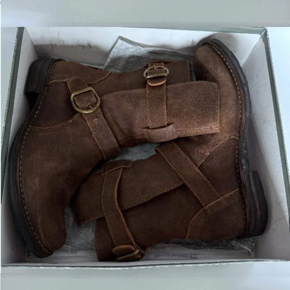 FIORENTINI + BAKER 2-Buckle Eternity 713 Moto Boots Levanzo Ice Size 38.5 NIB - Picture 13 of 14